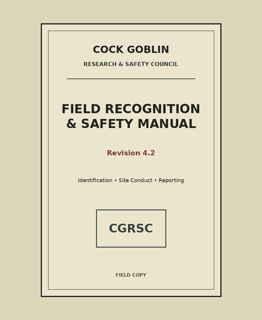 Cover of Field Recognition and Safety Manual, Revision 4.2